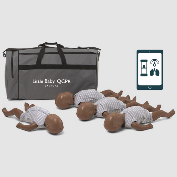 Little Baby QCPR Dark Skin 4-Pack LBDSQCPR4PK